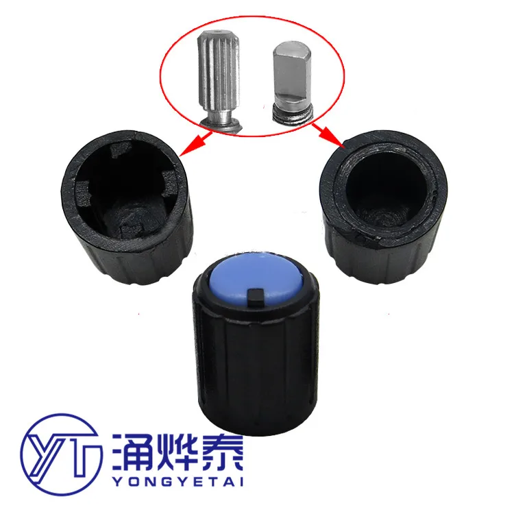 YYT 10PCS 10*12MM full plastic cap type knob volume potentiometer supporting universal half shaft
YYT 10PCS 10*12MM full plastic cap type knob volume potentiometer supporting universal half shaft