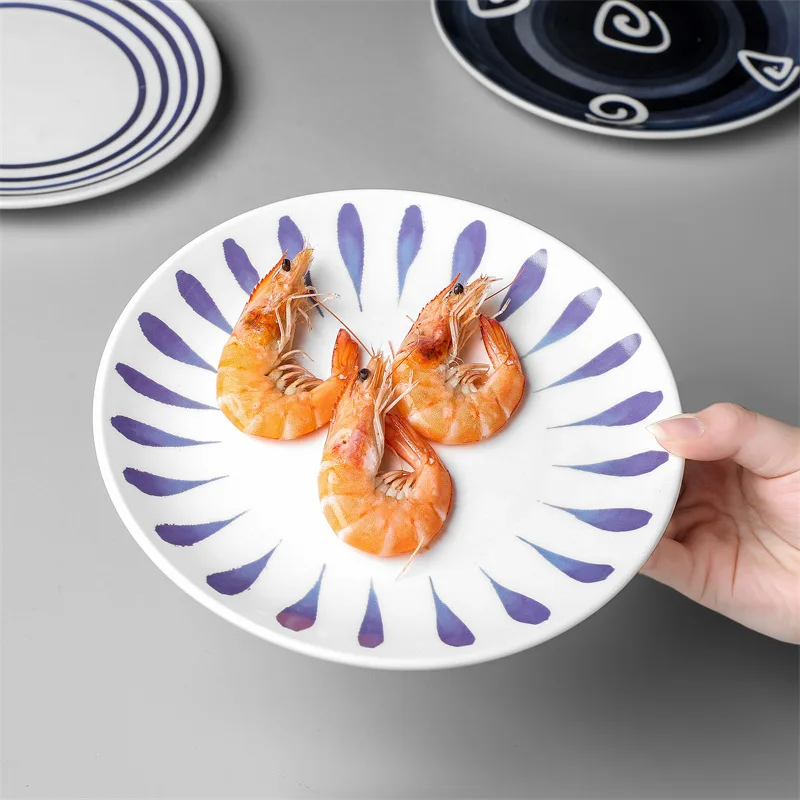 Japanese hand painted tableware, steak plate, Western food ceramic gift, household dish
Japanese hand painted tableware, steak plate, Western food ceramic gift, household dish