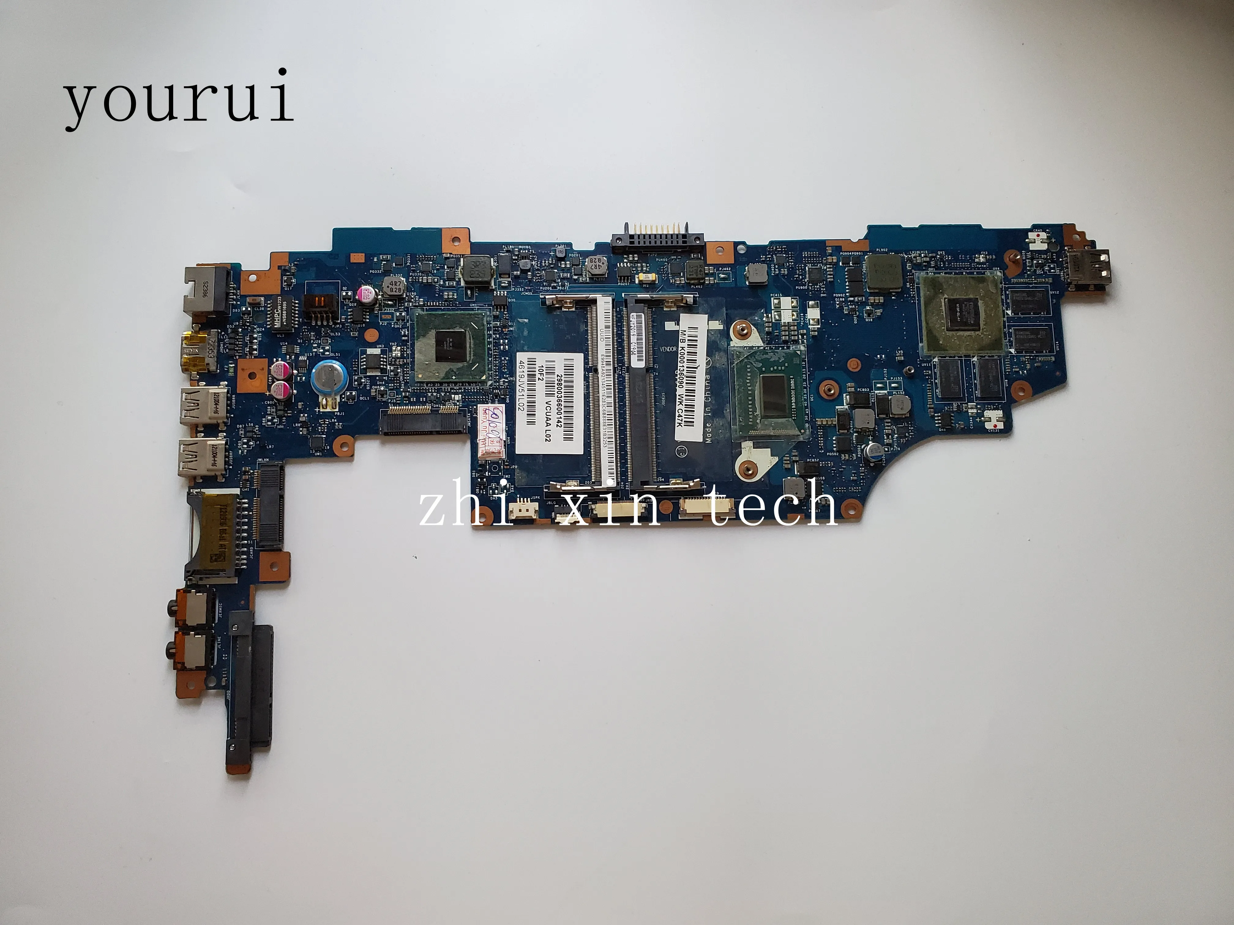 yourui For Toshiba satellite U940 U945 Laptopmotherboard K000136090 VVCUAA LA-9161P mainboard with i5-3317u CPU Test ok
yourui For Toshiba satellite U940 U945 Laptopmotherboard K000136090 VVCUAA LA-9161P mainboard with i5-3317u CPU Test ok