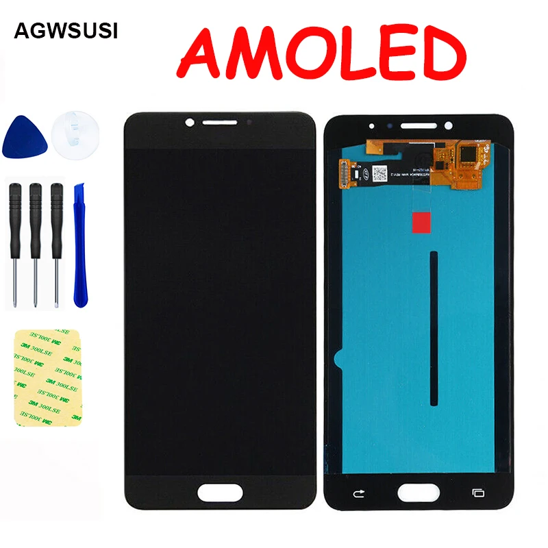 AMOLED LCD For Samsung Galaxy C7 C7000 SM-C7000 LCD Display Screen Module Touch Screen Digitizer Glass Sensor Assembly
AMOLED LCD For Samsung Galaxy C7 C7000 SM-C7000 LCD Display Screen Module Touch Screen Digitizer Glass Sensor Assembly