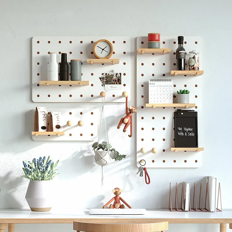 DIY Storage Rack Wooden Hole Hanging Wall Panel Rack for Bathroom Bedroom Kitchen Storage Rack
DIY Storage Rack Wooden Hole Hanging Wall Panel Rack for Bathroom Bedroom Kitchen Storage Rack