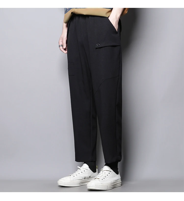 Summer personality design asymmetric small straight tube small foot hanging block casual loose Capris casual pants men's fashion
Summer personality design asymmetric small straight tube small foot hanging block casual loose Capris casual pants men's fashion