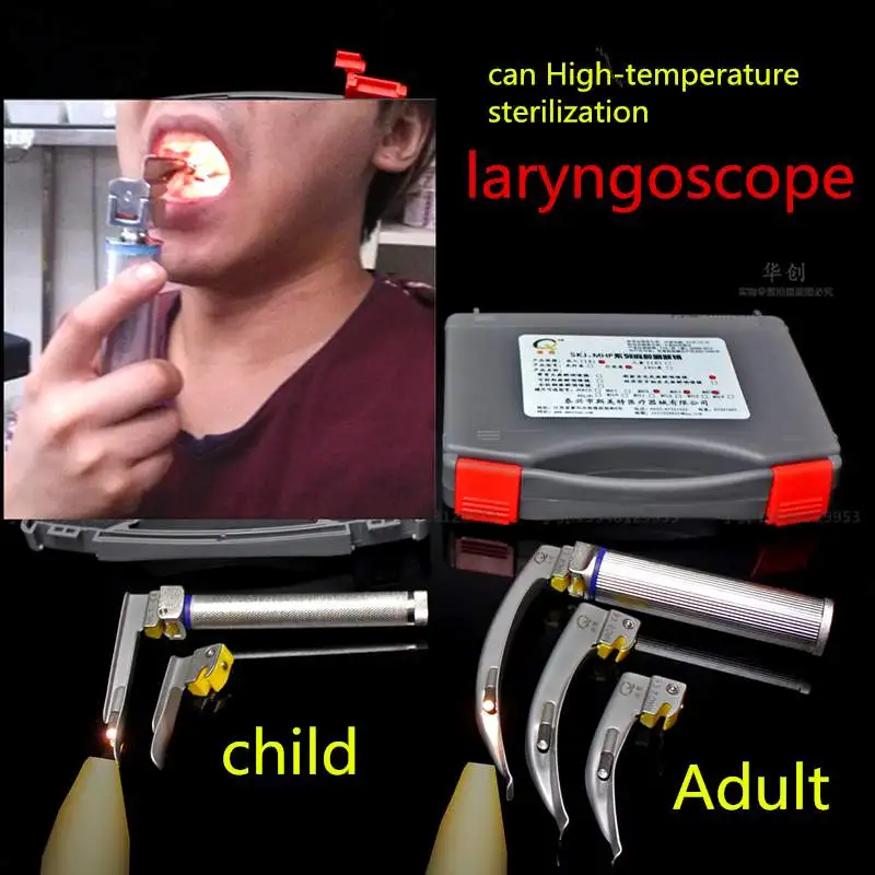 Child anesthesia laryngoscope LED light bulb throat tracheal intubation fiber optic anesthesia 3 leaves Adult Emergency Gauge
Child anesthesia laryngoscope LED light bulb throat tracheal intubation fiber optic anesthesia 3 leaves Adult Emergency Gauge