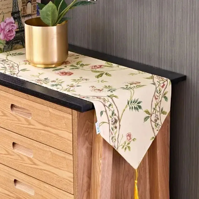 Flower pattern Table Runner Long Strip TV Cabinet Shoe Cabinet Cover Cloth Fabric Art Table Runner Decorative Table Runner
Flower pattern Table Runner Long Strip TV Cabinet Shoe Cabinet Cover Cloth Fabric Art Table Runner Decorative Table Runner