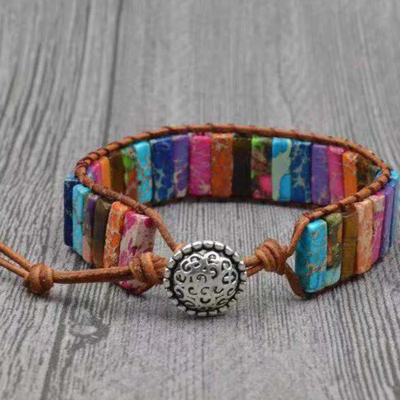 Milangirl Unisex Handmade Colorful Beaded 7 Chakra Bracelet Bohemian Leather Natural Stone Adjustable Wrap Bracelet Party
Milangirl Unisex Handmade Colorful Beaded 7 Chakra Bracelet Bohemian Leather Natural Stone Adjustable Wrap Bracelet Party