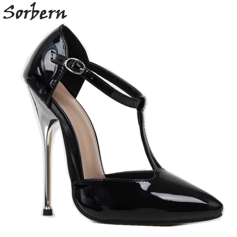 Sorbern T-Strap Women Pump Stilettos High Heels Sexy Heels Metal Heeled Pointed Shoes Trendy Heels Ladyboy Shoes Custom Colors
Sorbern T-Strap Women Pump Stilettos High Heels Sexy Heels Metal Heeled Pointed Shoes Trendy Heels Ladyboy Shoes Custom Colors