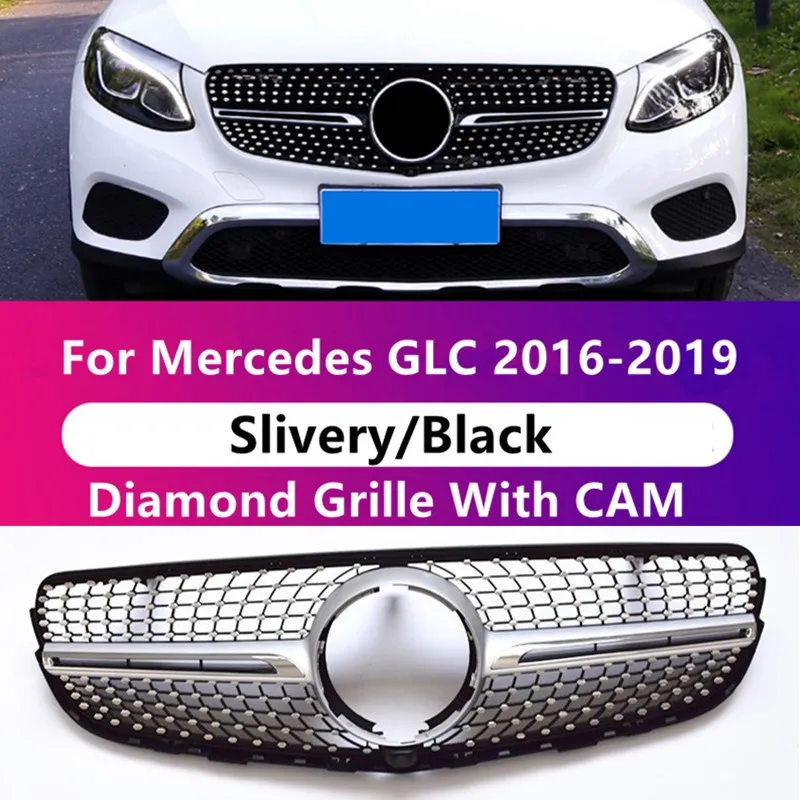 Решетчатая решетка в алмазном стиле для Mercedes GLC X253 2016 2017 2018 2019, передний гоночный гриль
Решетчатая решетка в алмазном стиле для Mercedes GLC X253 2016 2017 2018 2019, передний гоночный гриль