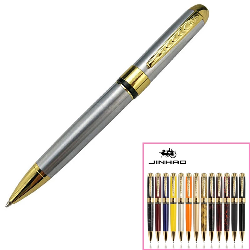 Металлическая шариковая ручка Jinhao 250 в деловом стиле с серебристой и золотой отделкой, разноцветная ручка для письма, офиса, школы и дома, подарочная ручка для письма
Металлическая шариковая ручка Jinhao 250 в деловом стиле с серебристой и золотой отделкой, разноцветная ручка для письма, офиса, школы и дома, подарочная ручка для письма