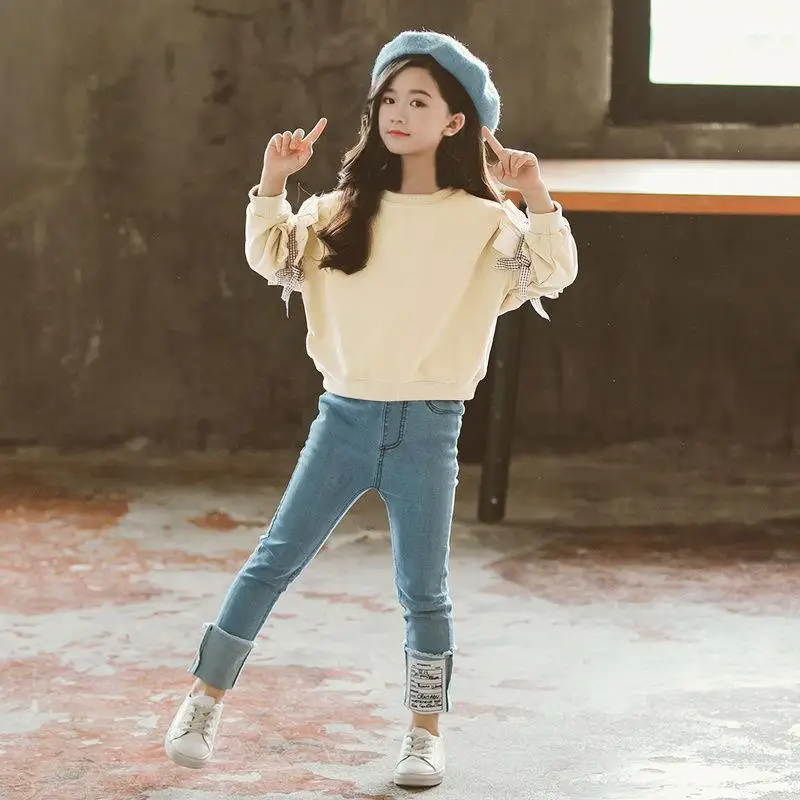 Toddler Girl Clothes Two-piece New Style Children Korean-style Fashion Girl Hoodie Cowboy Trousers Two-Piece
Toddler Girl Clothes Two-piece New Style Children Korean-style Fashion Girl Hoodie Cowboy Trousers Two-Piece