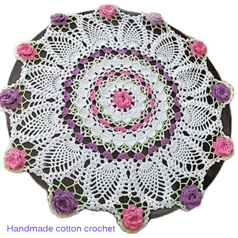 Table decoration and accessories Colorful cotton placemat coaster Christmas table place mat cloth Crochet wedding pad kitchen
Table decoration and accessories Colorful cotton placemat coaster Christmas table place mat cloth Crochet wedding pad kitchen