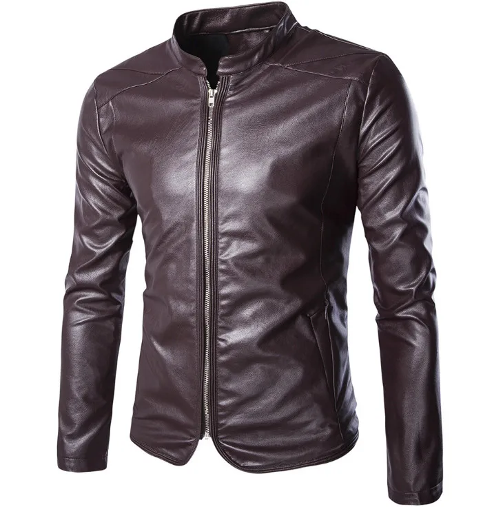 Spring Autumn Leather Jacket Male Motorcycle Jacket Casual Zipper PU Leather Jacket High quality Slim Fit Men Leather Jacket
Spring Autumn Leather Jacket Male Motorcycle Jacket Casual Zipper PU Leather Jacket High quality Slim Fit Men Leather Jacket