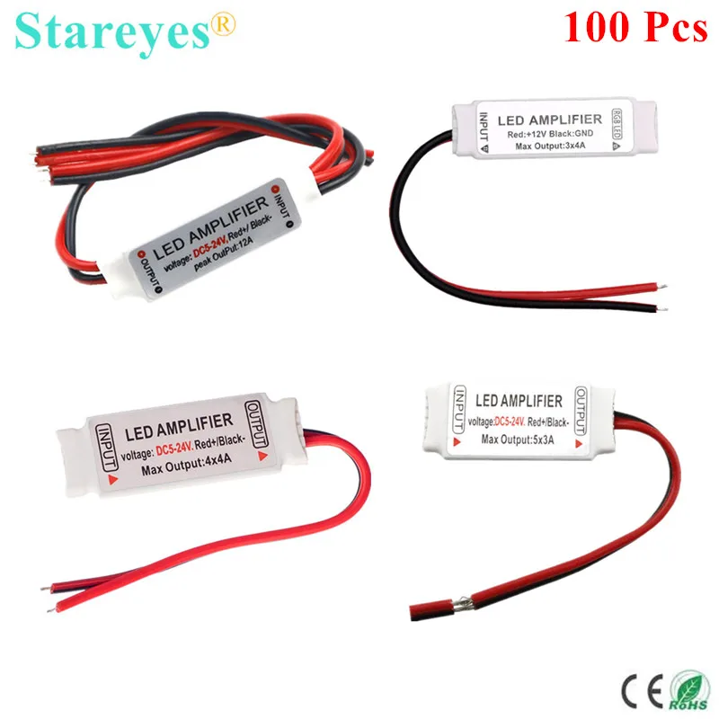 100 Pcs Single color RGB RGBW RGB CCT LED Amplifier DC5V 12V 24V Led Strip Signal Repeater Accessory Series increase voltage
100 Pcs Single color RGB RGBW RGB CCT LED Amplifier DC5V 12V 24V Led Strip Signal Repeater Accessory Series increase voltage