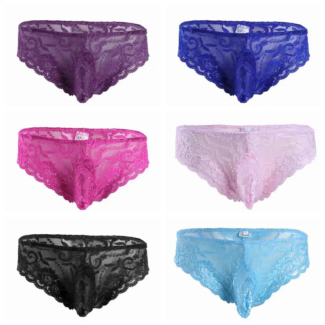 Men Sissy Lingerie See Through Lace Panties Floral Bulge Pouch Low Rise Bikini Briefs Underwear Gay G-string Thongs Underpants
Men Sissy Lingerie See Through Lace Panties Floral Bulge Pouch Low Rise Bikini Briefs Underwear Gay G-string Thongs Underpants