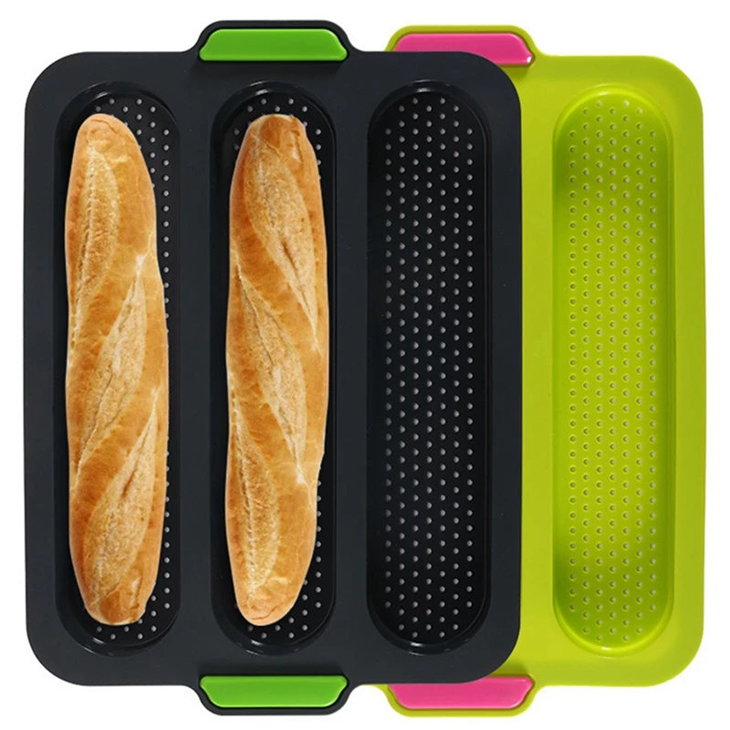 French Bread Baking Silicone Mold Bread Baking Tray Nonstick Cake Baguette Mold Pans Bread Baking Tools
French Bread Baking Silicone Mold Bread Baking Tray Nonstick Cake Baguette Mold Pans Bread Baking Tools