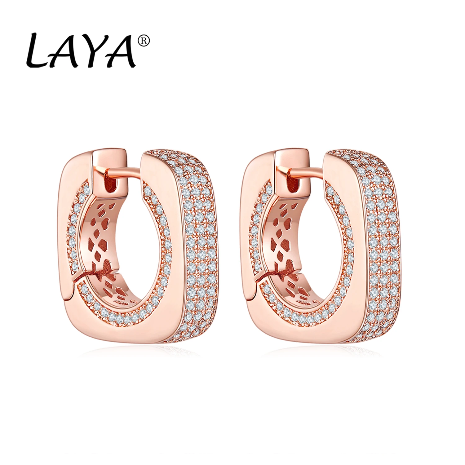 LAYA Silver Square buckle Earrings 925 Sterling Silver Classic French Earring for Women Party Wedding Fine Jewelry
LAYA Silver Square buckle Earrings 925 Sterling Silver Classic French Earring for Women Party Wedding Fine Jewelry