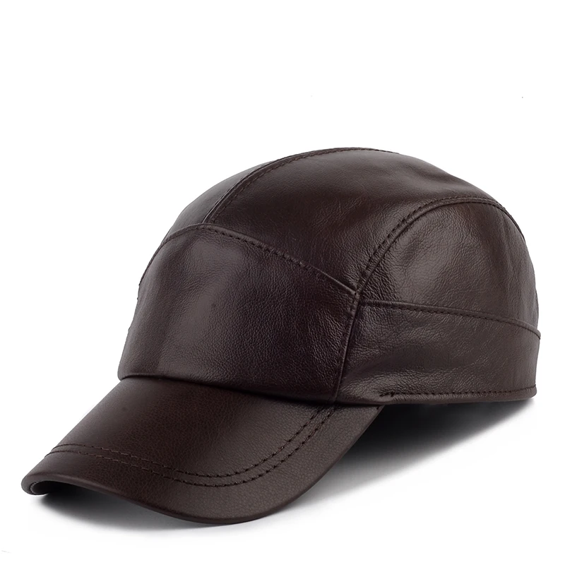 New Winter Men's Genuine Leather Hat Thicken Warm Cowhide Leather Baseball Caps With Ears Dad's Hats Snapback
New Winter Men's Genuine Leather Hat Thicken Warm Cowhide Leather Baseball Caps With Ears Dad's Hats Snapback