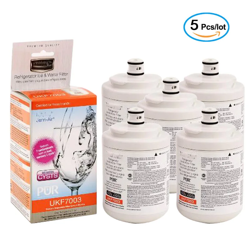 UKF7003 Refrigerator Water Filter, Compatible with Maytag UKF7003, UKF7002AXX, WF288, EDR7D1 5 Pack
UKF7003 Refrigerator Water Filter, Compatible with Maytag UKF7003, UKF7002AXX, WF288, EDR7D1 5 Pack