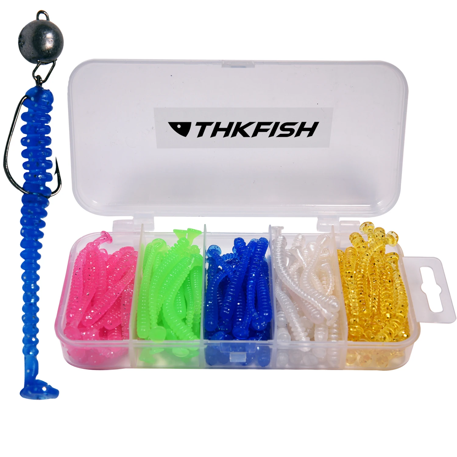 50pcs Silicone Soft Lures Kit 0.6g 45mm Wobblers Paddle Tail Artificial Baits Freshwater Rubber Soft Lures For Carp Fishing
50pcs Silicone Soft Lures Kit 0.6g 45mm Wobblers Paddle Tail Artificial Baits Freshwater Rubber Soft Lures For Carp Fishing