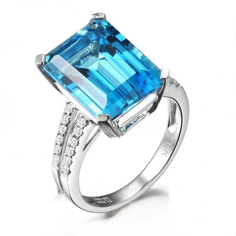 Buyee 925 Sterling Silver Big Stone Ring Light Blue Crystal Sweet Ring Finger for Woman Fashion Wedding Fine Jewelry Circle
Buyee 925 Sterling Silver Big Stone Ring Light Blue Crystal Sweet Ring Finger for Woman Fashion Wedding Fine Jewelry Circle