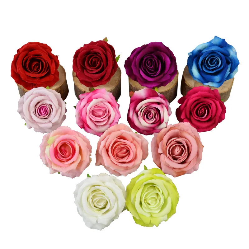 5PCS 9CM 13color Fake Silk Rose Artificial Flower Head Wedding Decoration DIY Garden Home Background Decorative Flower Bouquet
5PCS 9CM 13color Fake Silk Rose Artificial Flower Head Wedding Decoration DIY Garden Home Background Decorative Flower Bouquet
