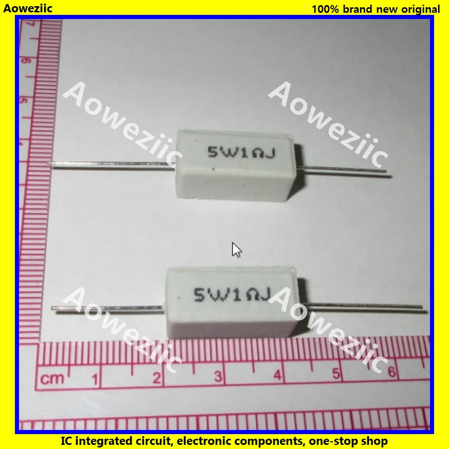 10Pcs RX27 Horizontal cement resistance 5W 1 ohm 1R 1RJ 5W1RJ Ceramic Resistance precision 5% Power resistance
10Pcs RX27 Horizontal cement resistance 5W 1 ohm 1R 1RJ 5W1RJ Ceramic Resistance precision 5% Power resistance