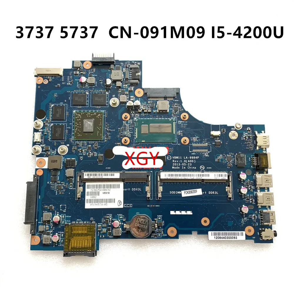 Laptop Motherboard For DELL 3737 5737 LA-9984P 91M09 DDR3L I5-4200 i7-4500U 100% Test OK
Laptop Motherboard For DELL 3737 5737 LA-9984P 91M09 DDR3L I5-4200 i7-4500U 100% Test OK