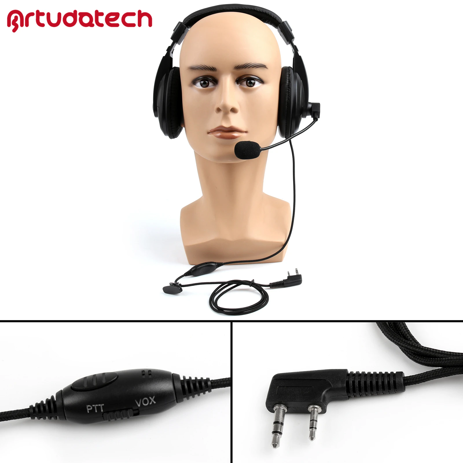 Artudatech For Kenwood For Puxing For Baofeng Radio Heavy Duty Overhead Headset Boom Mic PTT
Artudatech For Kenwood For Puxing For Baofeng Radio Heavy Duty Overhead Headset Boom Mic PTT