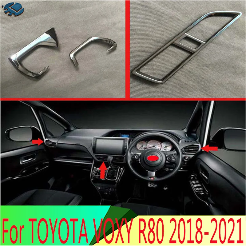 For TOYOTA VOXY R80 Right Hand Drive 2018-2021 ABS Chrome Piano Black Air Vent Outlet Cover Dashboard Trim Bezel Frame Molding
For TOYOTA VOXY R80 Right Hand Drive 2018-2021 ABS Chrome Piano Black Air Vent Outlet Cover Dashboard Trim Bezel Frame Molding