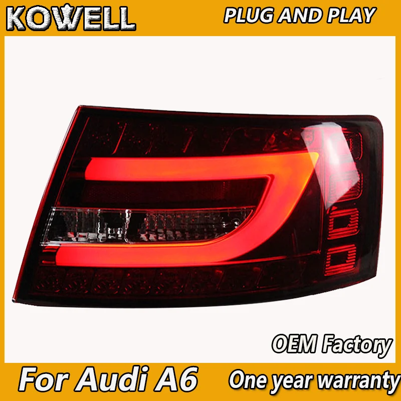 KOWELL Car Styling Tail Lamp for Audi A6 Taillight 2005-2008 A6 Tail Light Rear DRL Fog Brake Turn Signal Reversing
KOWELL Car Styling Tail Lamp for Audi A6 Taillight 2005-2008 A6 Tail Light Rear DRL Fog Brake Turn Signal Reversing