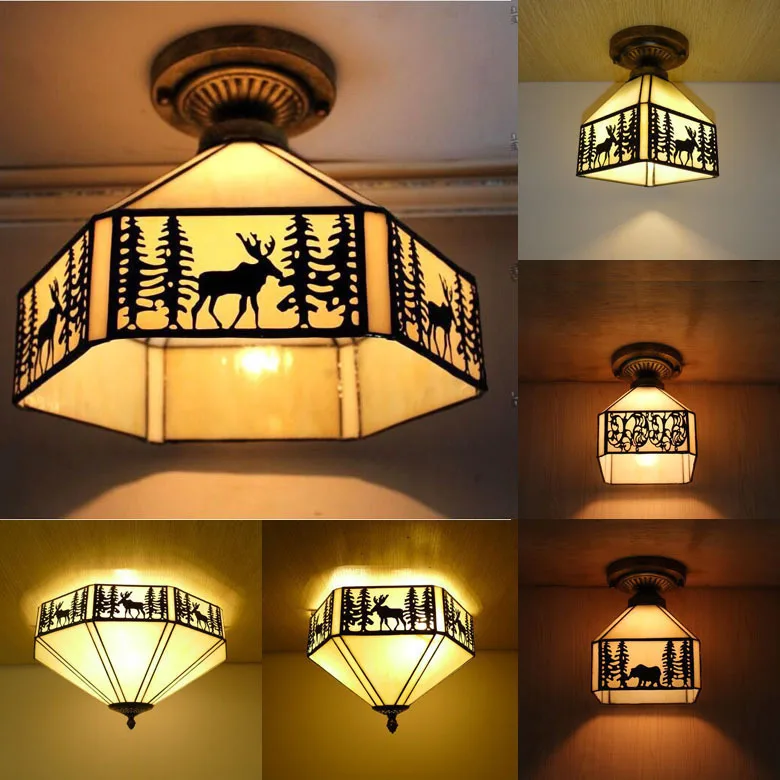 European TIFFANY GLASS Nordic ceiling lamp American country lamp elk children's room Yang Taipei beautiful lamp
European TIFFANY GLASS Nordic ceiling lamp American country lamp elk children's room Yang Taipei beautiful lamp