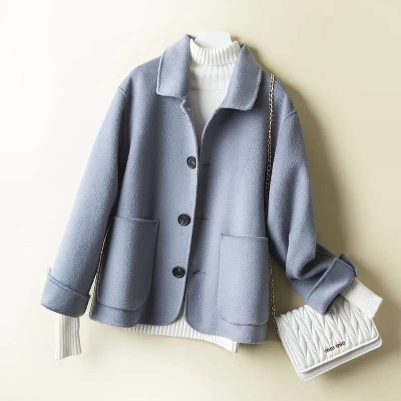 2020 100% Wool Coat Women Spring Autumn Jacket Short Double-sided Black Yellow Coat Korean Abrigo Mujer 1840 KJ2392
2020 100% Wool Coat Women Spring Autumn Jacket Short Double-sided Black Yellow Coat Korean Abrigo Mujer 1840 KJ2392