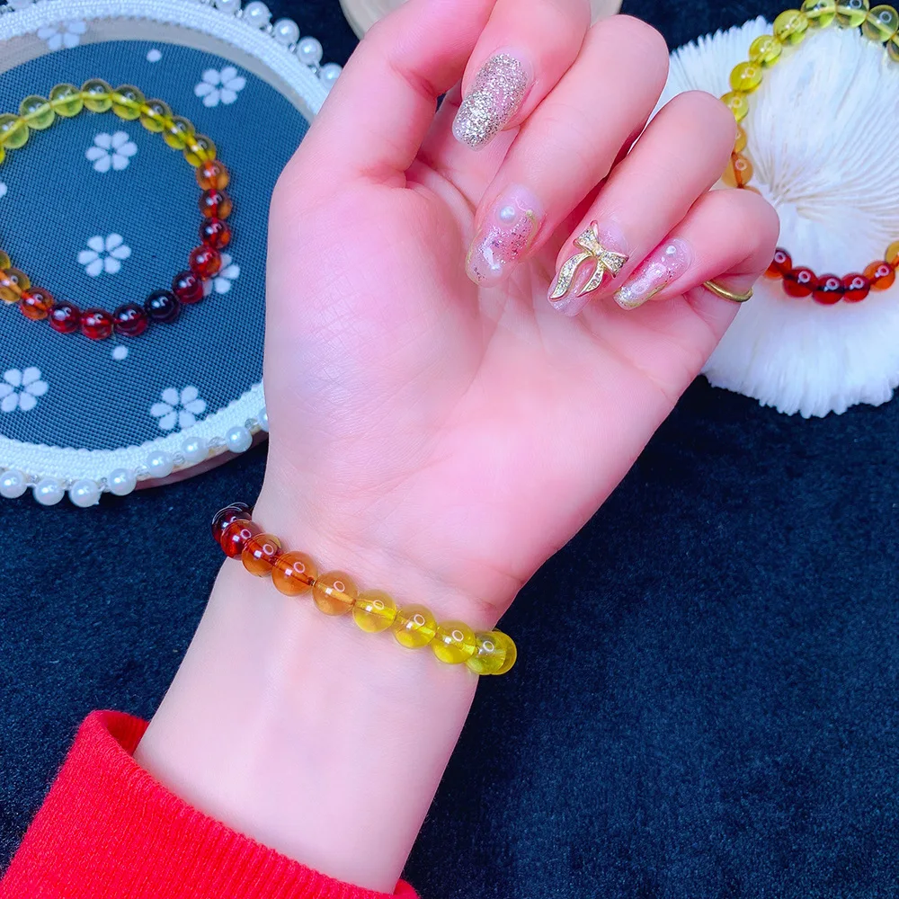 Natural Rainbow Amber Bracelet Round Beads Red Amber Women Men Healing Stretch Jewelry 6mm 7mm 8mm AAAAA
Natural Rainbow Amber Bracelet Round Beads Red Amber Women Men Healing Stretch Jewelry 6mm 7mm 8mm AAAAA