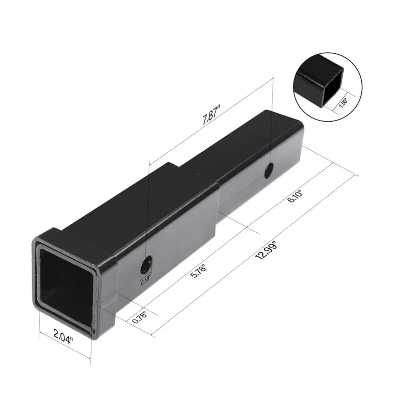 Motorcycle Trailer Hitch Extension For 2 Inch Receiver Extender 5/8 In Pin Hole 4000Lbs Towing
Motorcycle Trailer Hitch Extension For 2 Inch Receiver Extender 5/8 In Pin Hole 4000Lbs Towing