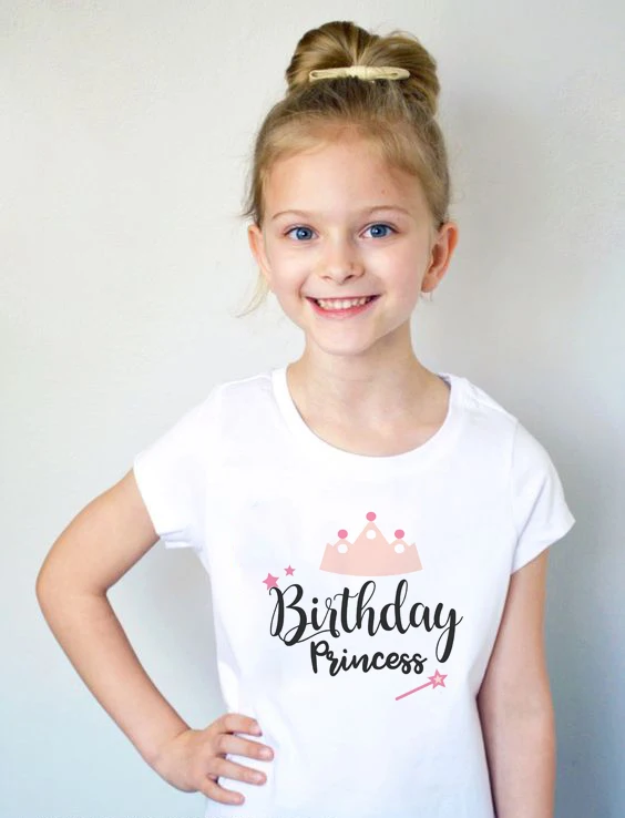 Birthday Princess T Shirt Kids Short Sleeve T-shirt Teen Casual Shirt 2020 New O-Neck Fashion Children Tshirt Girls Party Wear
Birthday Princess T Shirt Kids Short Sleeve T-shirt Teen Casual Shirt 2020 New O-Neck Fashion Children Tshirt Girls Party Wear