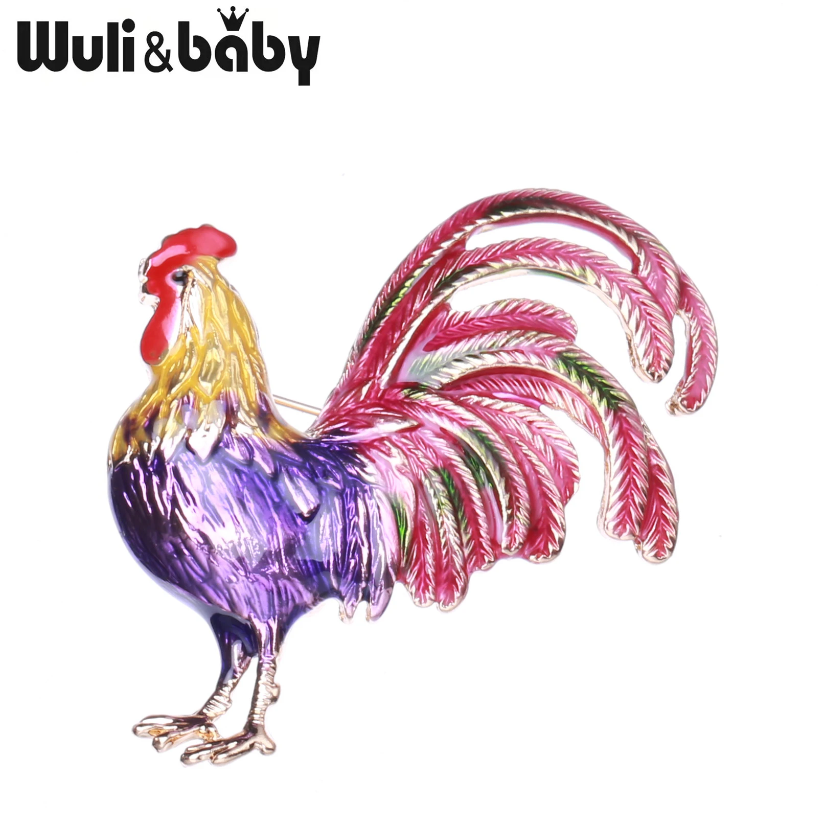Wuli&baby Big Tail Rooster Cock Brooches For Women Designer Unisex 3-color Enamel Chicken Party Office Brooch Pins Gifts
Wuli&baby Big Tail Rooster Cock Brooches For Women Designer Unisex 3-color Enamel Chicken Party Office Brooch Pins Gifts