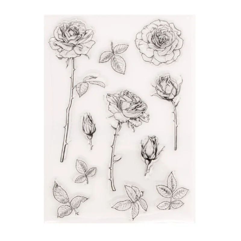 1pc Thorn Rose Transparent Silicone Stamp DIY Scrapbooking Rubber Coloring Embossed Diary Decor Template Reusable 15*21cm
1pc Thorn Rose Transparent Silicone Stamp DIY Scrapbooking Rubber Coloring Embossed Diary Decor Template Reusable 15*21cm