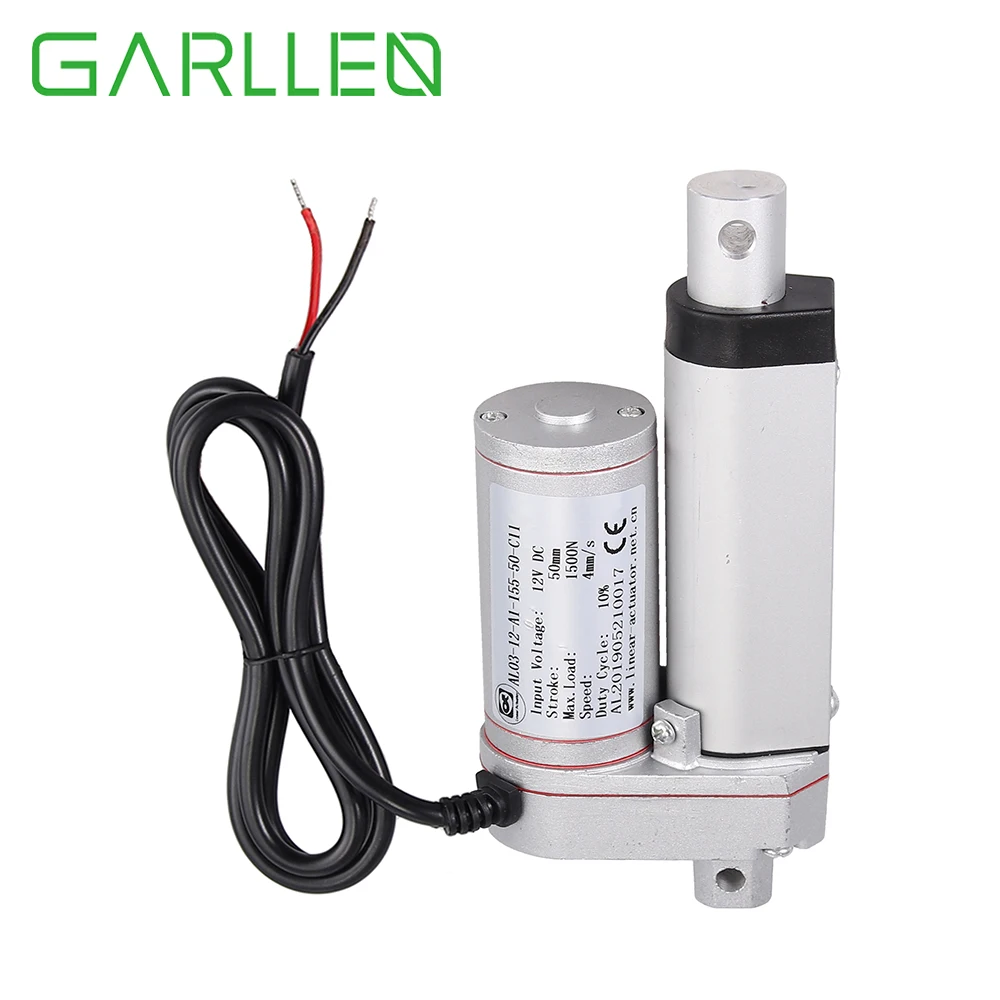 GARLLEN DC12V 750N Linear Actuator Motor 100/50mm Auto Linear Motor with Limit Switch For Car Bed Electric Equipment Door Opener
GARLLEN DC12V 750N Linear Actuator Motor 100/50mm Auto Linear Motor with Limit Switch For Car Bed Electric Equipment Door Opener