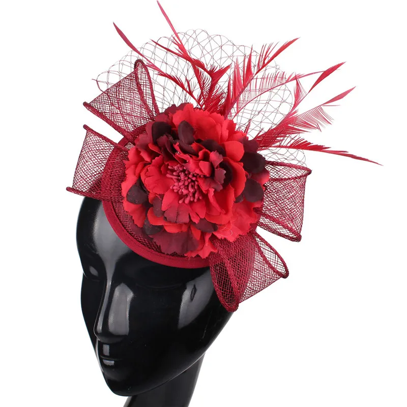 Elegant Women Hair Foral Fascinator Hats Feather Millinery For Women Occasion Church Race Hats Party Headwear Accessories
Elegant Women Hair Foral Fascinator Hats Feather Millinery For Women Occasion Church Race Hats Party Headwear Accessories