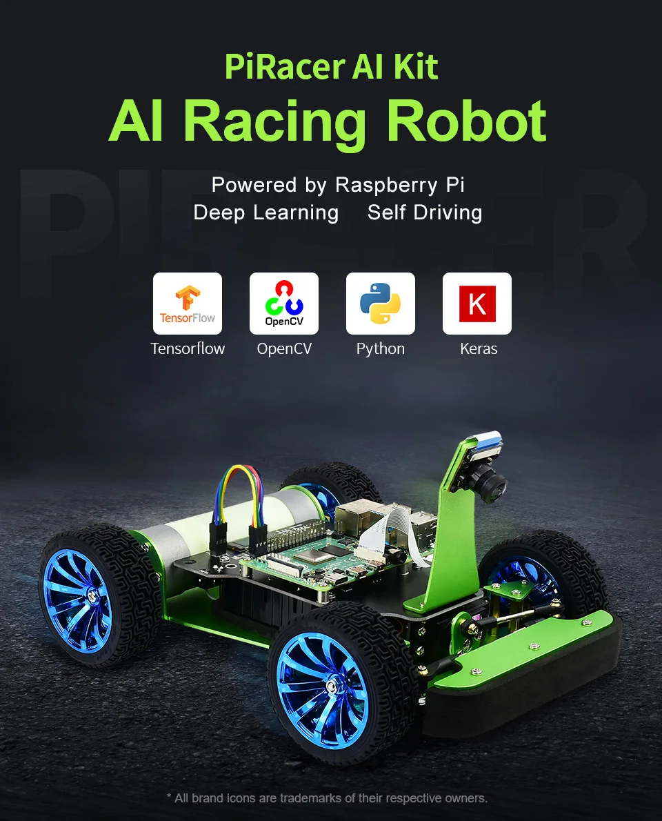 PiRacer AI Kit Powered by Raspberry Pi 4 AI Autonomous Racing Robot Deep Learning, Self Driving
PiRacer AI Kit Powered by Raspberry Pi 4 AI Autonomous Racing Robot Deep Learning, Self Driving