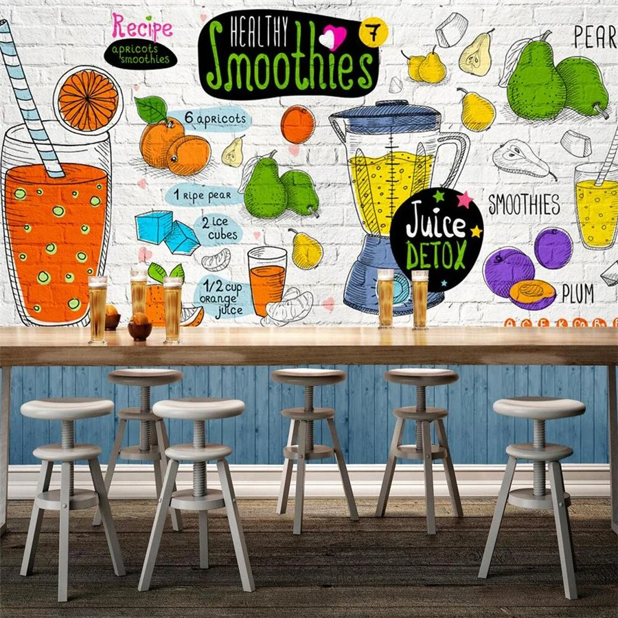 Custom 3d mural hand-painted restaurant milk tea shop decorative painting fruit shop обои для стен в рулонах background wall
Custom 3d mural hand-painted restaurant milk tea shop decorative painting fruit shop обои для стен в рулонах background wall