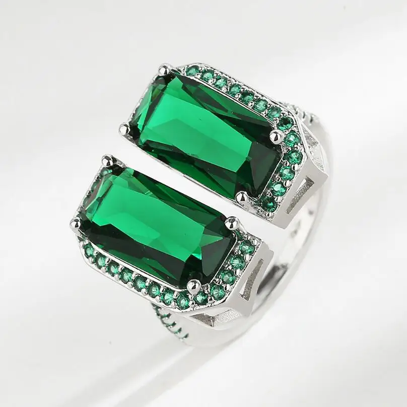 KOFSAC New 925 Silver Rings For Men Trendy Luxury Zircon Green Geometric Rings Asymmetry Retro Finger Jewelry Engagement Gifts
KOFSAC New 925 Silver Rings For Men Trendy Luxury Zircon Green Geometric Rings Asymmetry Retro Finger Jewelry Engagement Gifts