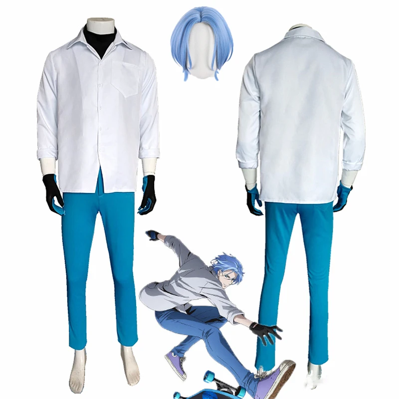 Anime SK8 the Infinity SK∞ Langa Cosplay Costume + Wig Gradient Blue Halloween Party New Anime Skateboard Game Costume Set
Anime SK8 the Infinity SK∞ Langa Cosplay Costume + Wig Gradient Blue Halloween Party New Anime Skateboard Game Costume Set