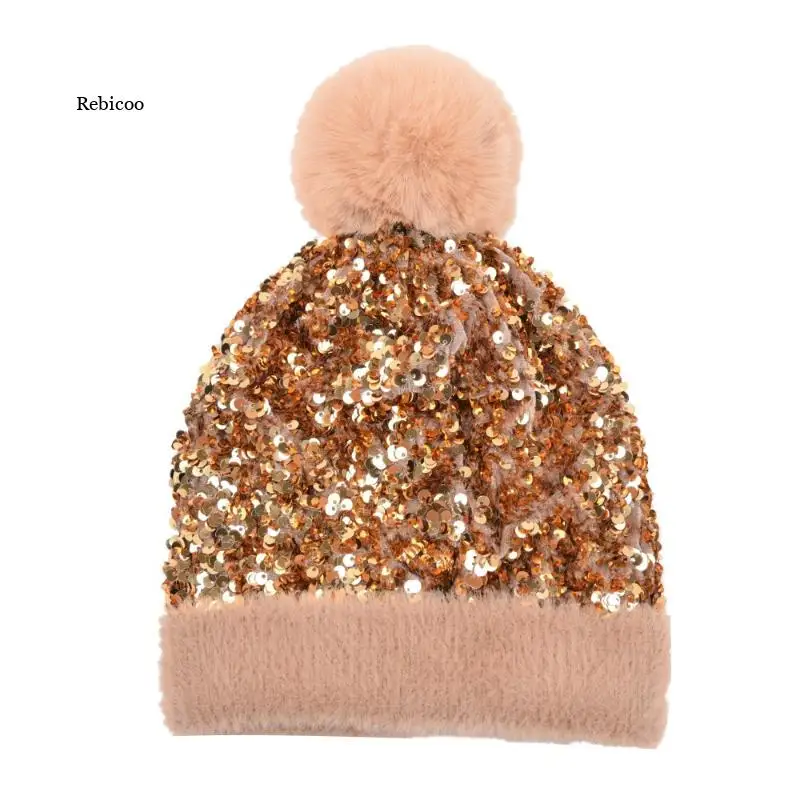 Winter New Sequin Knitted Hat Women Autumn Soft Warm Beanies Caps Bonnet Girls Ladies Casual Hat
Winter New Sequin Knitted Hat Women Autumn Soft Warm Beanies Caps Bonnet Girls Ladies Casual Hat