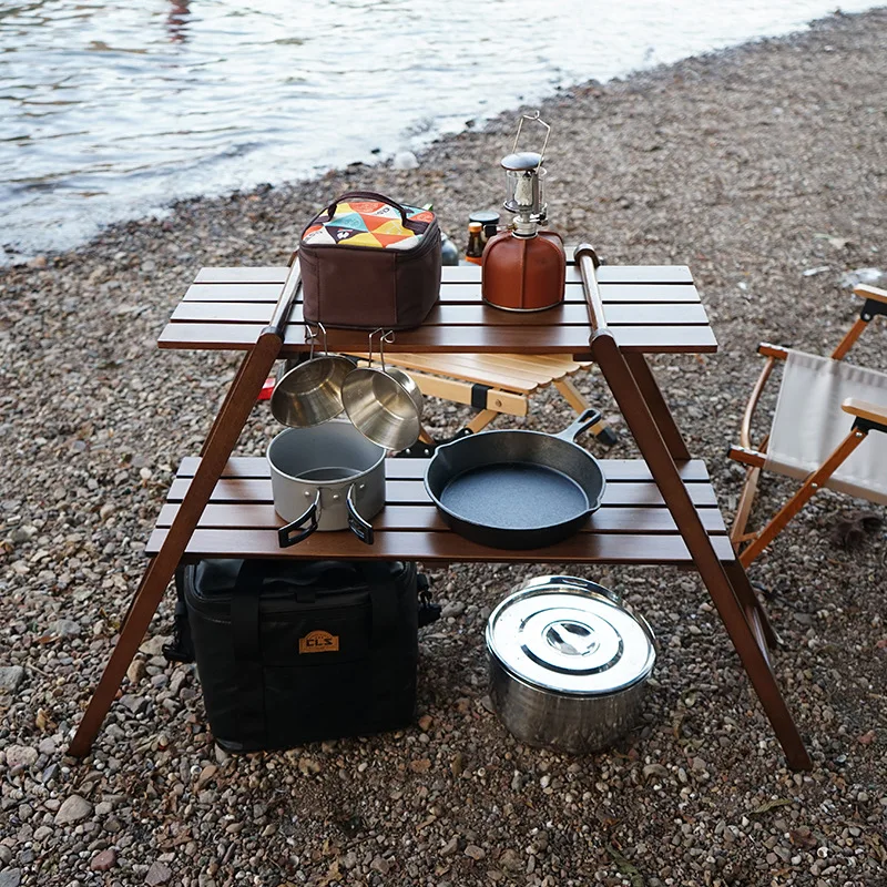 Outdoor Camping Double Shelving Wooden Shelves BBQ Picnic Storage Rack Garden Patio Outdoor Indoor Flower Plant Holder Stand
Outdoor Camping Double Shelving Wooden Shelves BBQ Picnic Storage Rack Garden Patio Outdoor Indoor Flower Plant Holder Stand