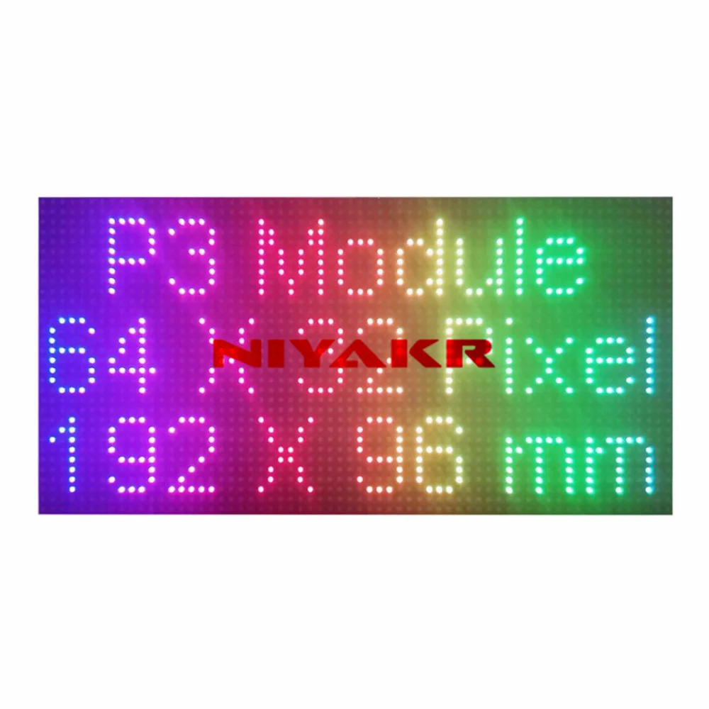 Free Shipping P3 64x32 Dot Matrix Indoor RGB Full Color LED Display Module 192x96mm
Free Shipping P3 64x32 Dot Matrix Indoor RGB Full Color LED Display Module 192x96mm