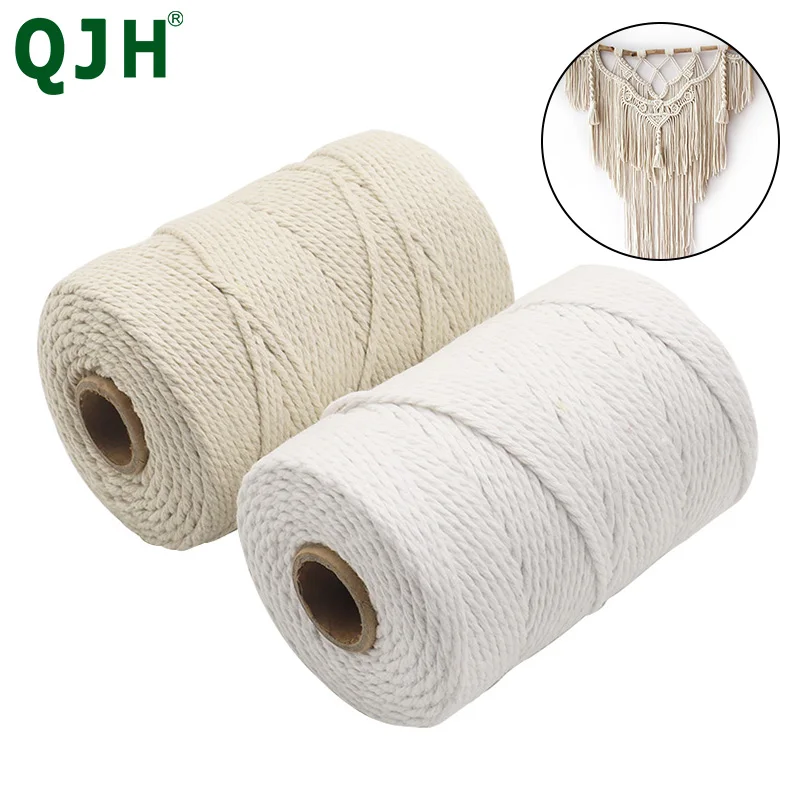 2mm x 160m Natural Beige Soft Cotton Cord Rope Craft Macrame Artisan String DIY Handmade Tying Thread Cord Rope
2mm x 160m Natural Beige Soft Cotton Cord Rope Craft Macrame Artisan String DIY Handmade Tying Thread Cord Rope