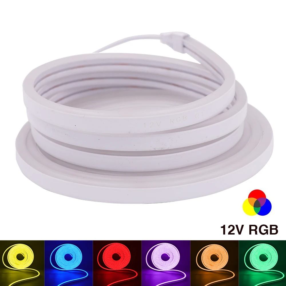 DC 12V RGB Neon Strip Light SMD 3535 Ribbon Tape Flexible LED Neon Sign Night Lamp LED Strip
DC 12V RGB Neon Strip Light SMD 3535 Ribbon Tape Flexible LED Neon Sign Night Lamp LED Strip
