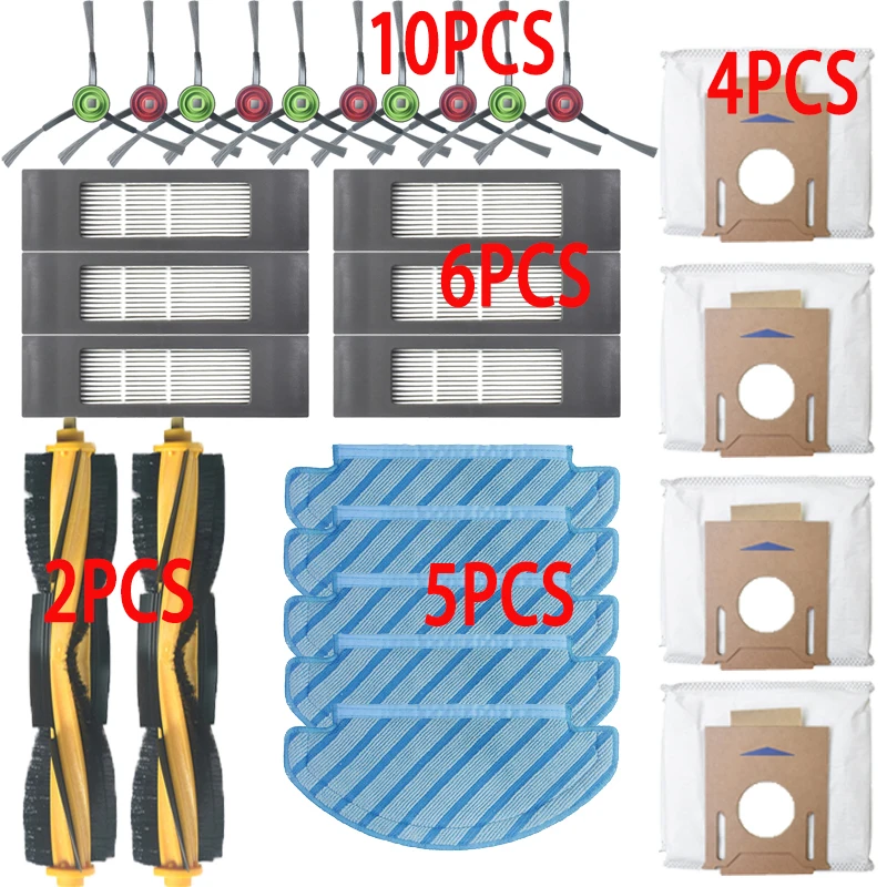 27 Pack For ECOVACS DEEBOT OZMO T8 / T8 AIVI Robot Vacuum Cleaner Dust Bag Filter Disposable Mop Cloth Accessories
27 Pack For ECOVACS DEEBOT OZMO T8 / T8 AIVI Robot Vacuum Cleaner Dust Bag Filter Disposable Mop Cloth Accessories