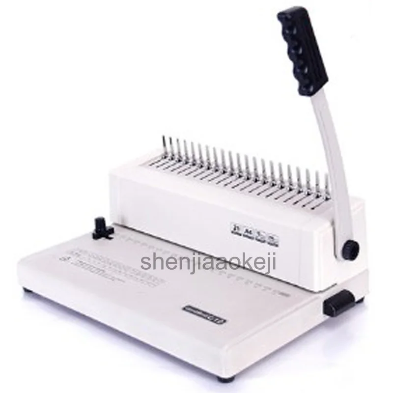 A4 Manual bookbinding machine rubber ring clamp binding machine comb contract tender binding machine 21 hole punching machine
A4 Manual bookbinding machine rubber ring clamp binding machine comb contract tender binding machine 21 hole punching machine