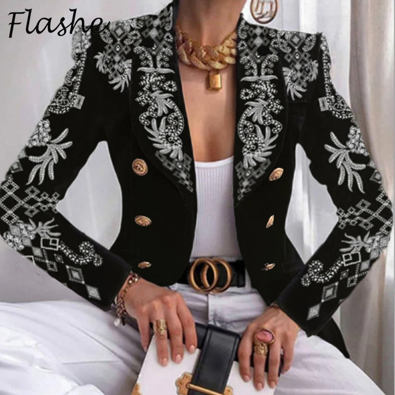 2021 Women Vintage Jacket Long Sleeve Outerwear Lady Blazers For Women Elegant Turn Down Collar Single Breasted Blazer Coat
2021 Women Vintage Jacket Long Sleeve Outerwear Lady Blazers For Women Elegant Turn Down Collar Single Breasted Blazer Coat